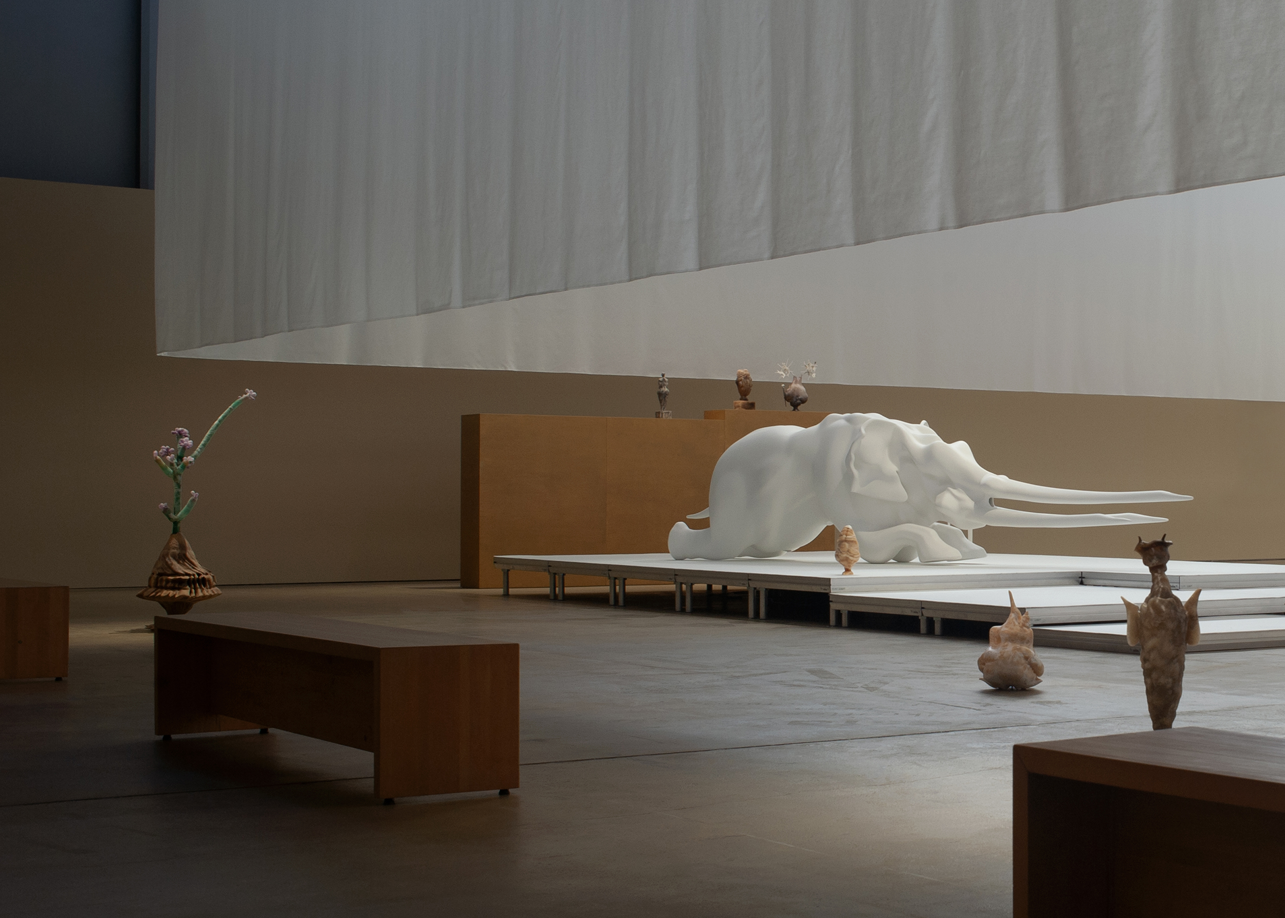 Marguerite Humeau, *Torches*, HAM, Helsinki - Exhibition design (2025)